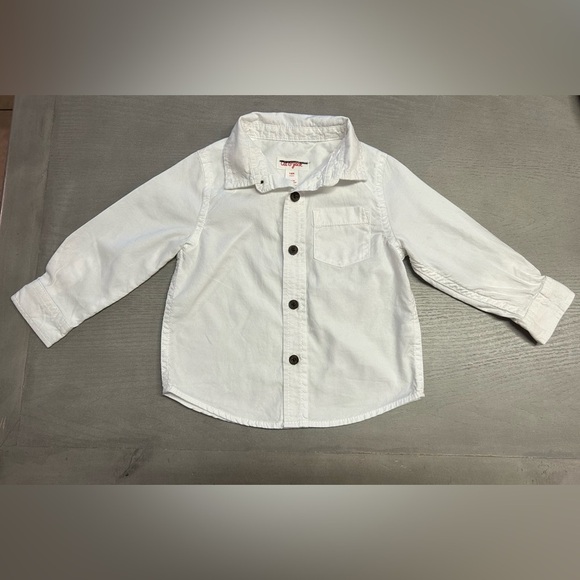Cat & Jack Button Down White Dress Shirt 18 months Like New Condition - Picture 1 of 7